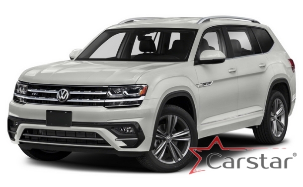 Двухслойные коврики EVA для Volkswagen Teramont I 3 ряда (2017->)
